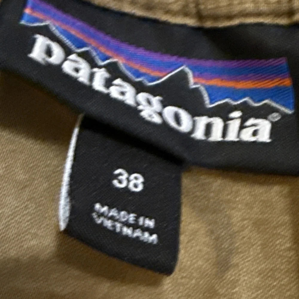 Patagonia Hampi Rock Shorts Climbing Hemp Drawstring Khaki Mens XL Outdoor 82945